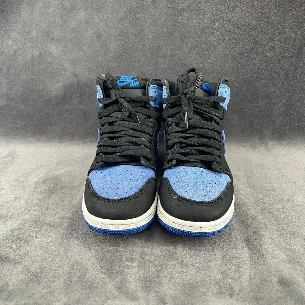 Nike Air Jordan 1 Retro High OG GS Royal Reimagined Black Royal Blue 5.5Y